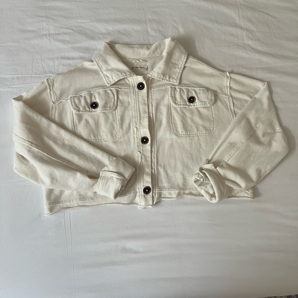 Free People Saturday shirt jacket - lazy bones cream - Picture 6 of 7